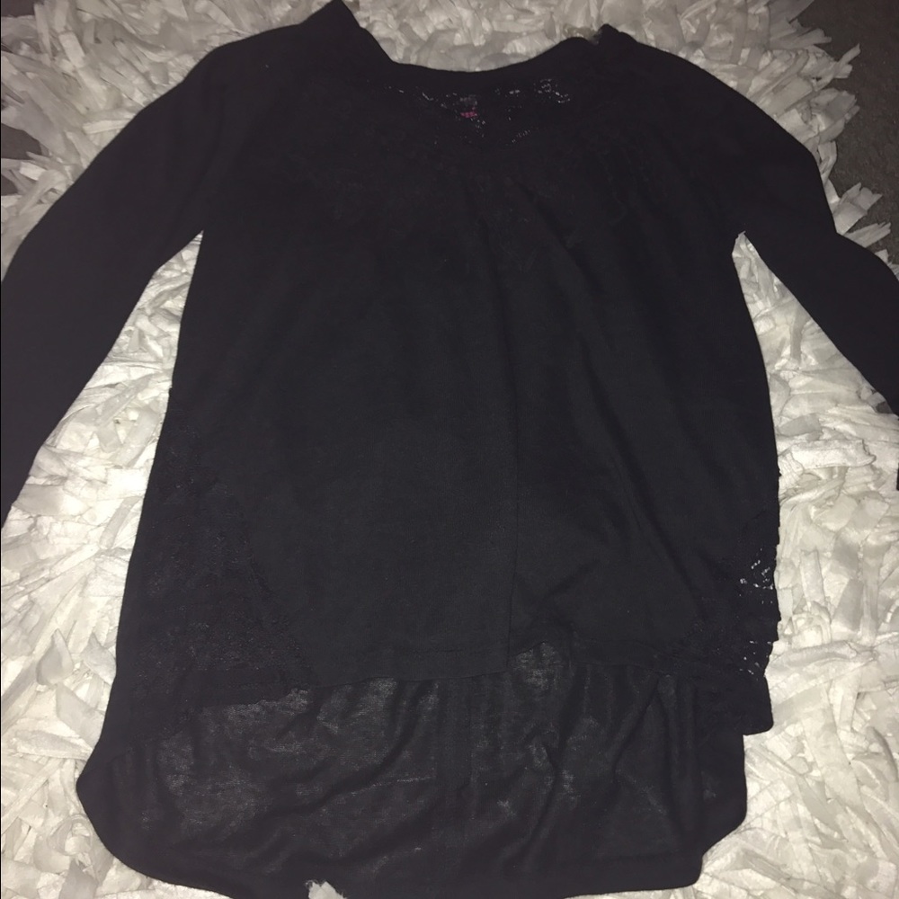 Black long sleeve blouse