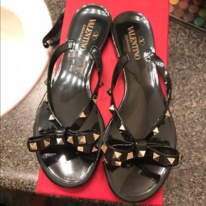 Valentino Rock Stud Flip Flops