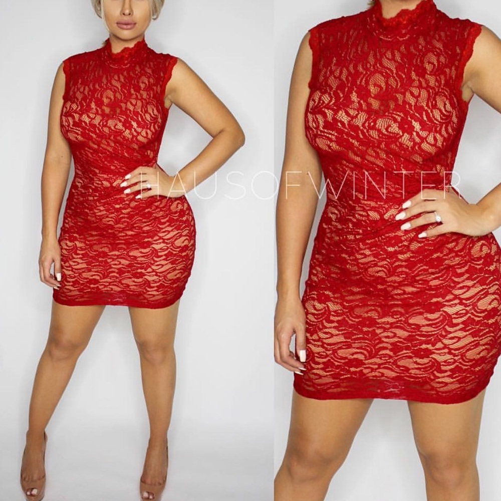 Red Lace Dress