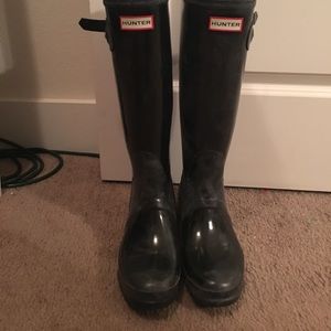Used Black Hunter Tall Boots