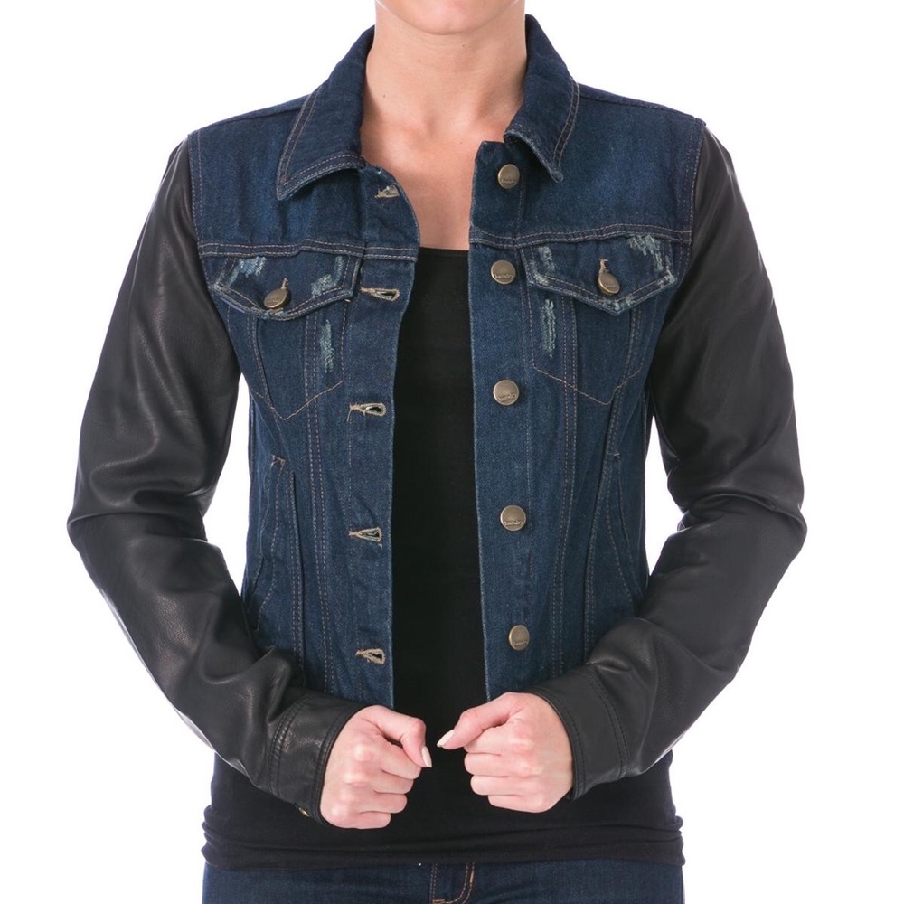 LAUNDRY BY SHELLI SEGAL Long Sleeves Denim Jacket
