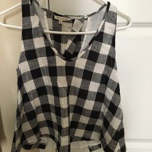 Gingham top Xs