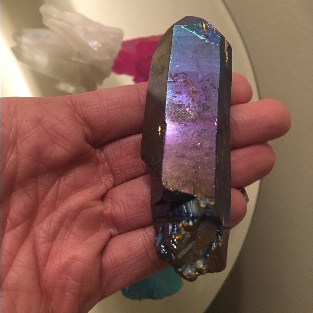 Rainbow Aura Quartz