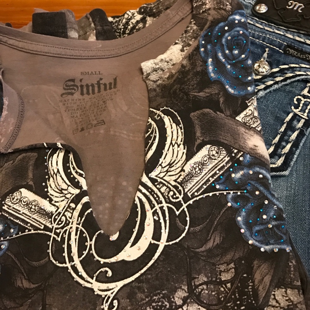 Sinful small long sleeved tshirt