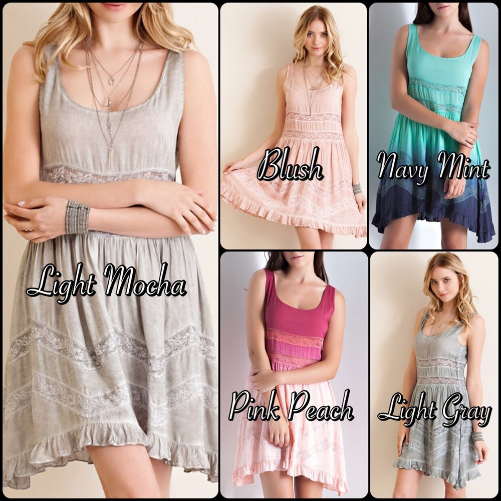 NWT Blush Viole & Lace Slip Dress - Picture 4 of 4