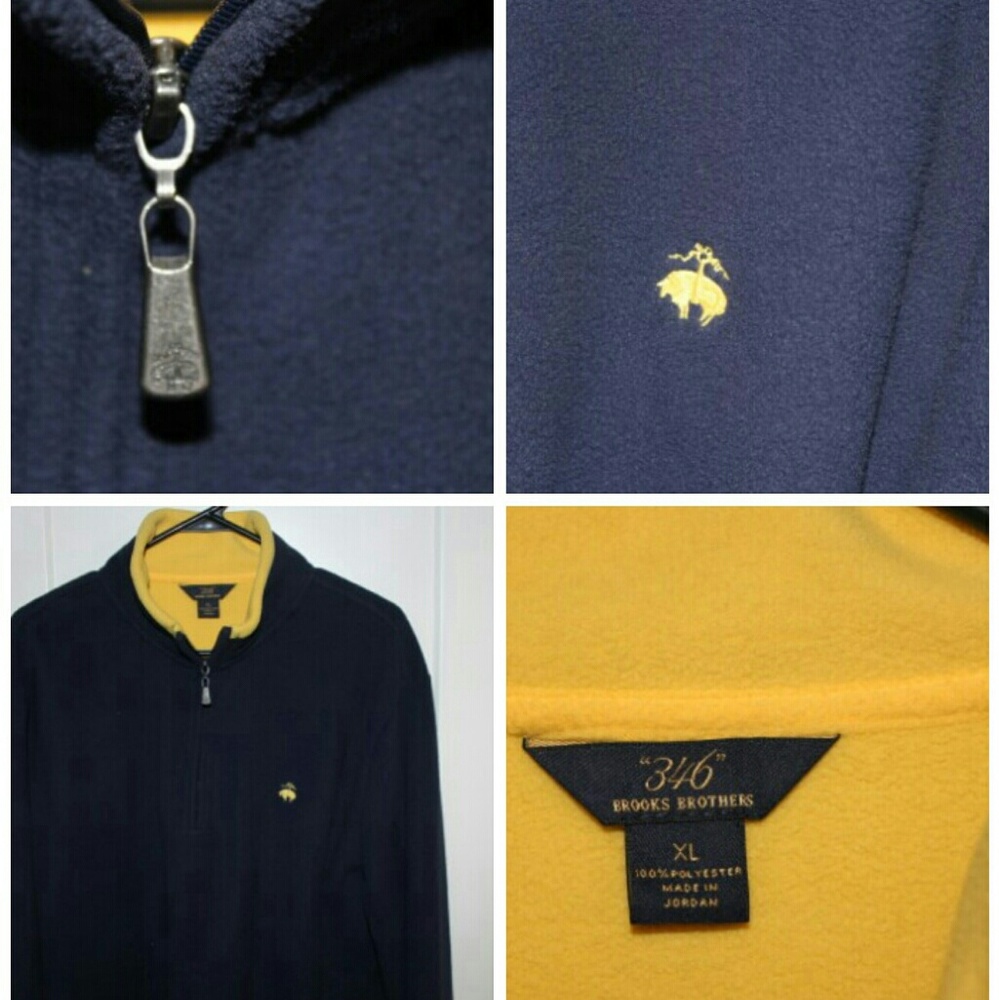Brooks Brothers Fleece Size XLarge Blue