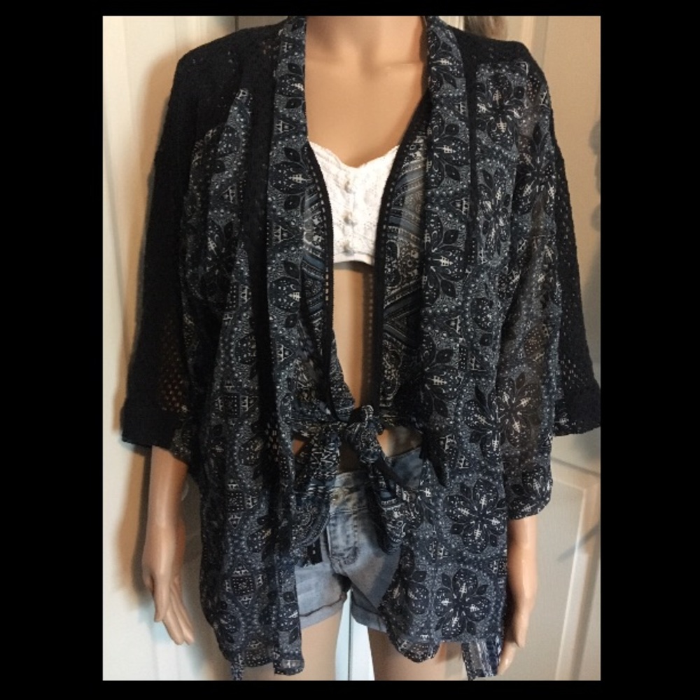 Hippie Laundry 2 piece long cardigan & shaw
