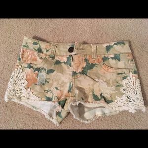 Mossimo Floral Embroidered Shorts