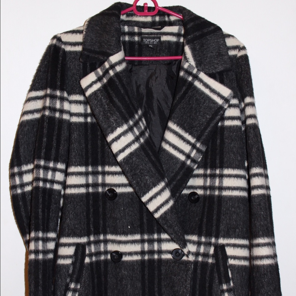 Topshop oversized pea coat