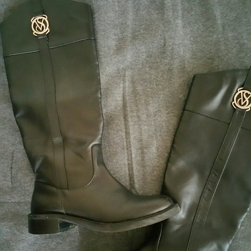 Victoria's Secret Black Riding boots size  8