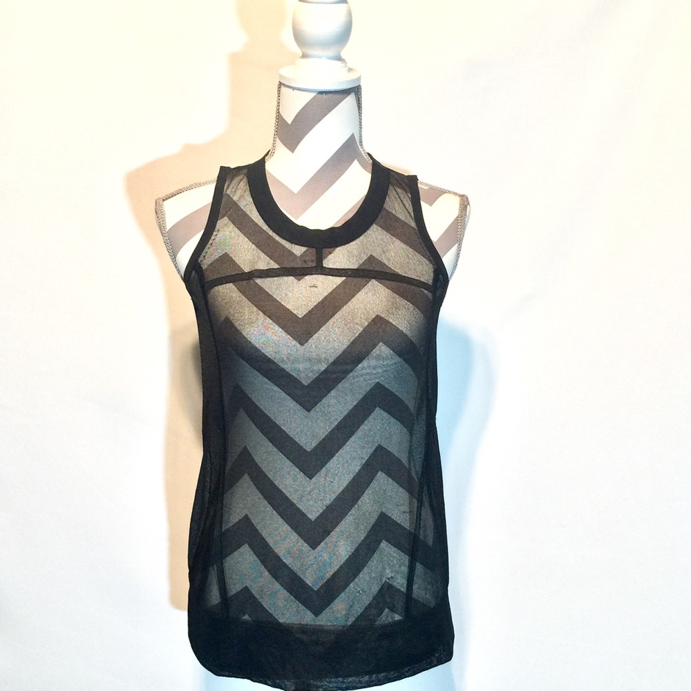 •J Brand• Sheer Sleeveless Tank