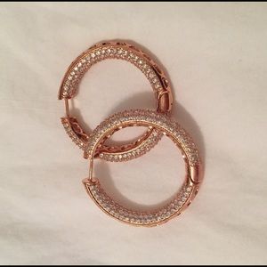 Rose gold earrings