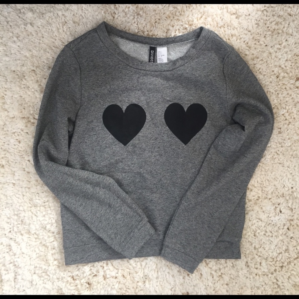 H&M heart sweater