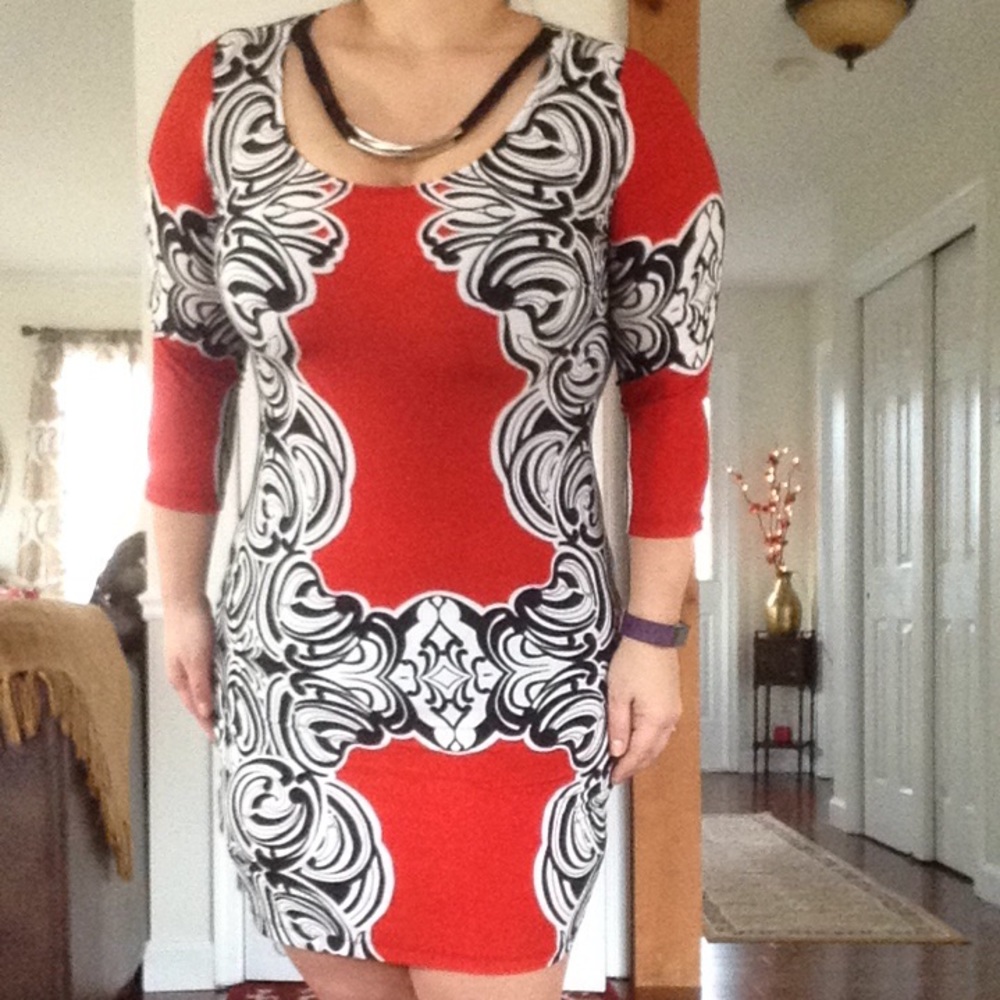 Built in Necklace Sheath Dress