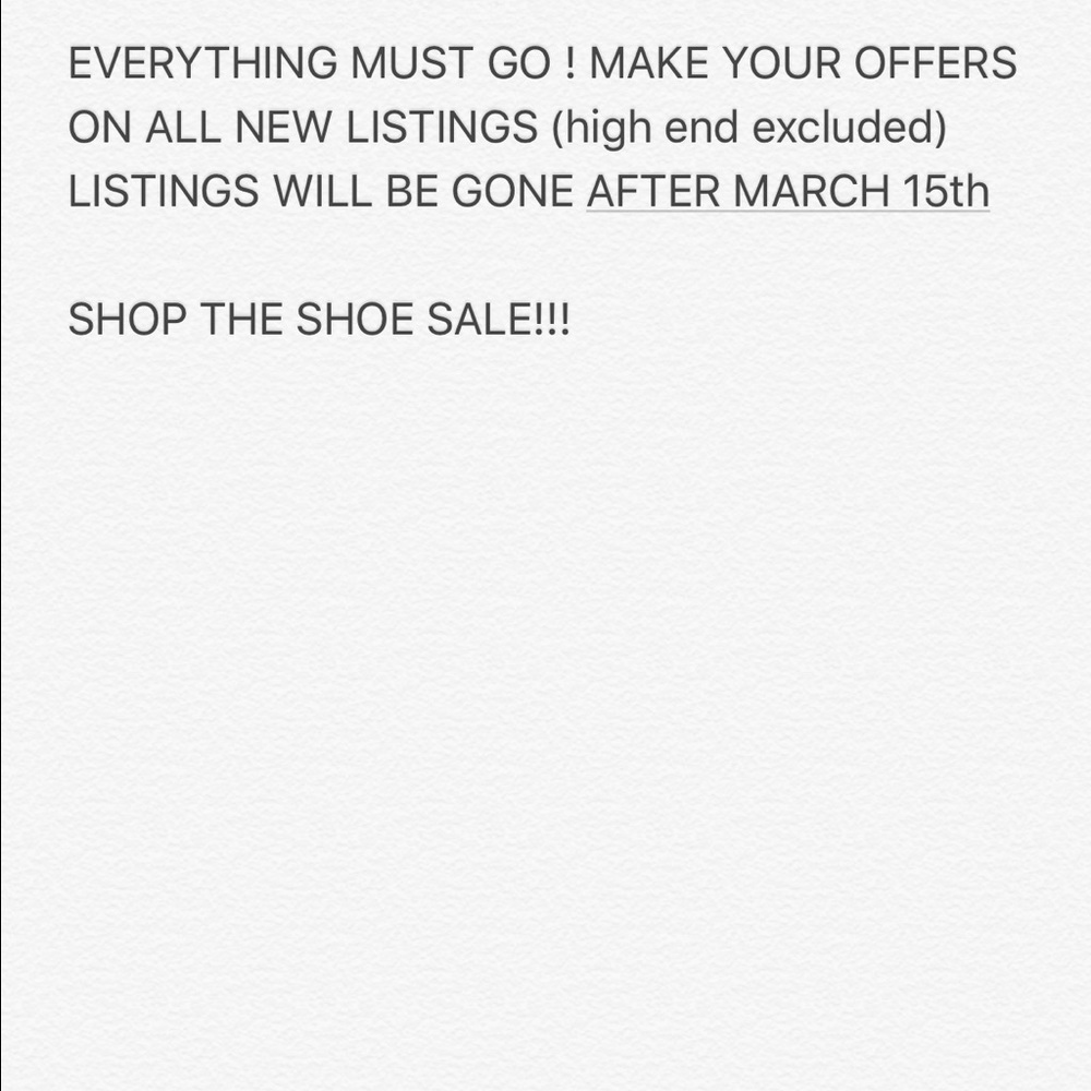 MASSIVE SHOE SALE