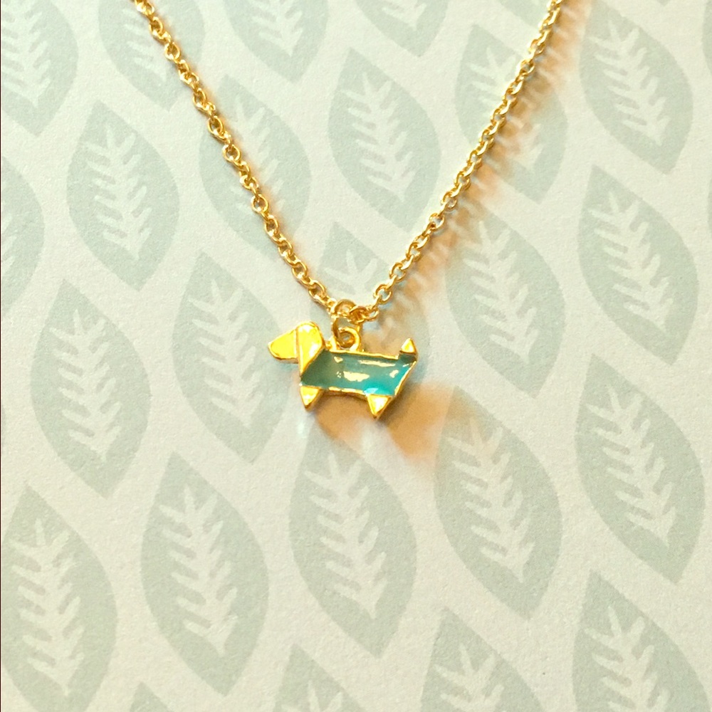Dachshund Origami Necklace