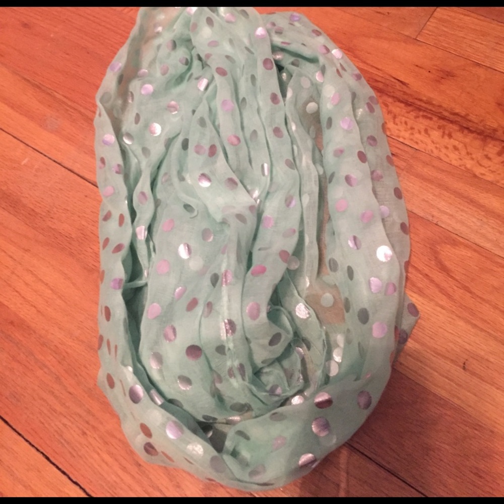 Silver dot scarf