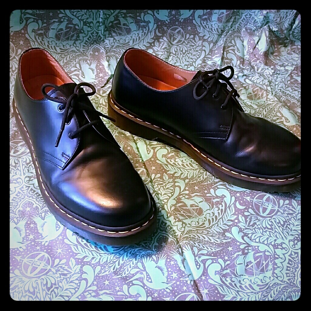 Dr. Martens low top mens dress shoes.
