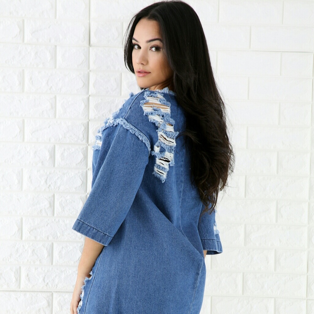 Denim Dress - Picture 3 of 5