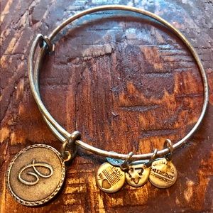 Alex & Ani silver charm bracelet