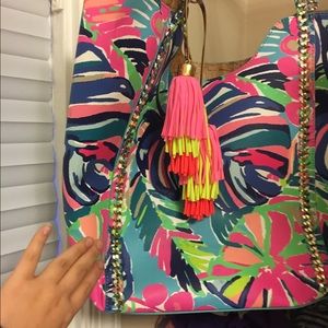 Lilly Pulitzer Multi Exotic Pool Tote