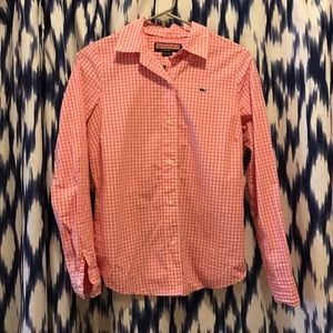 Vineyard Vines Pink Gingham Woven