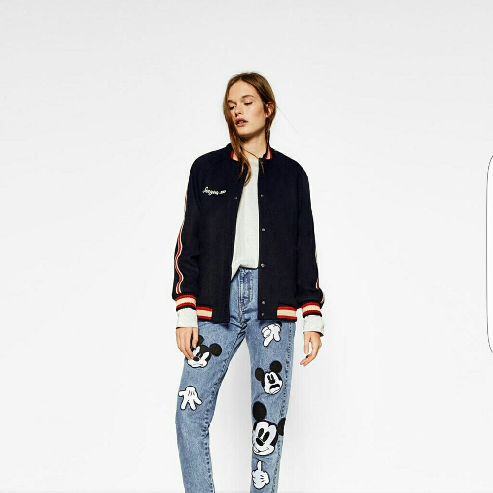 Zara short embroidered jacket