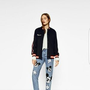 Zara short embroidered jacket