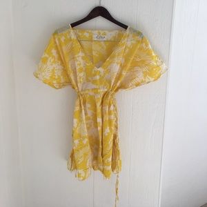 Le Weekend Yellow Floral Cover-Up
