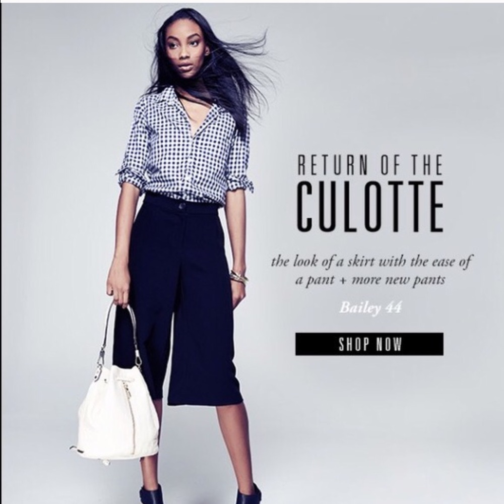 Wide leg cullote. Size 2
