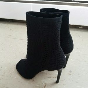 Black ankle booties