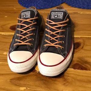 Converse gray with leather laces