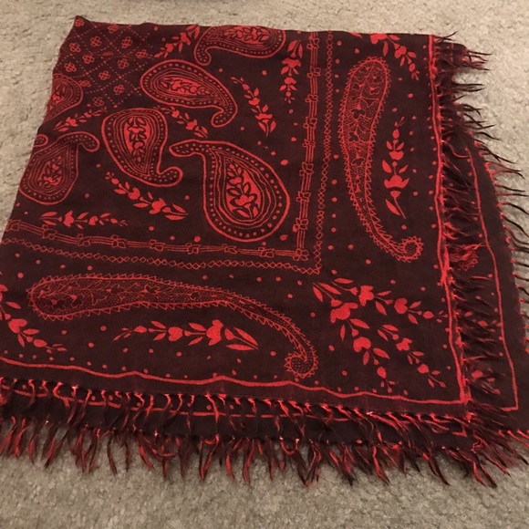 Cashmere Wrappings Accessories - Cashmere Wrappings Bandana Print Scarf