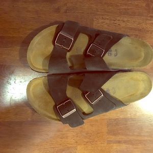 Birkenstocks suede brown