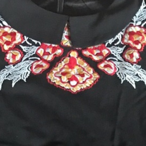 Submit ANY offer! Black Embroidered Dress - Picture 4 of 5