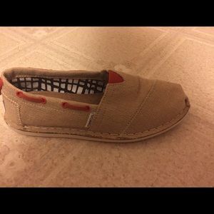 TOMS Tan Burlap Women's Size 6 Shoes