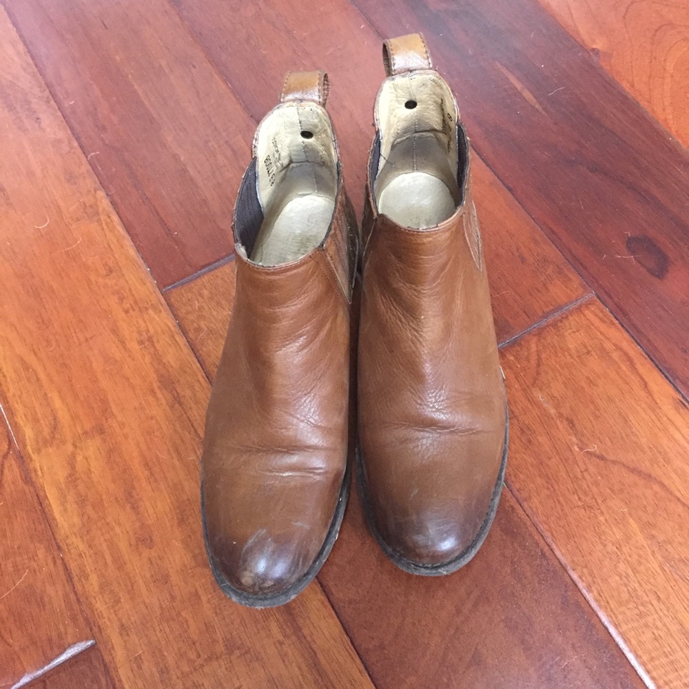 Frye Chelsea ankle boots brown leather