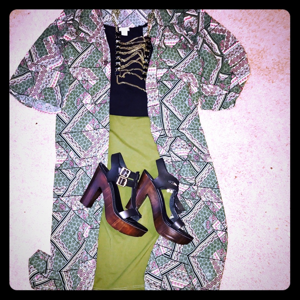 Green Pencil Skirt