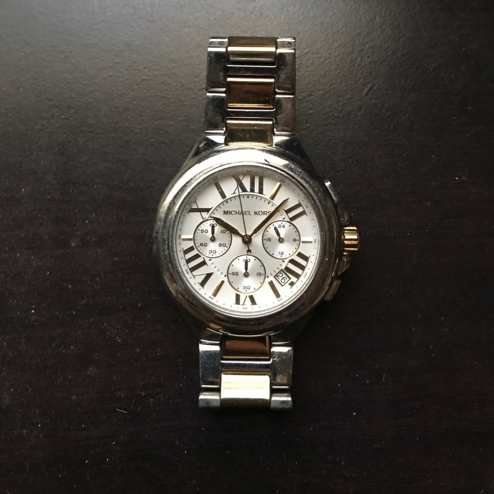 Michael Kors silver and gold watch