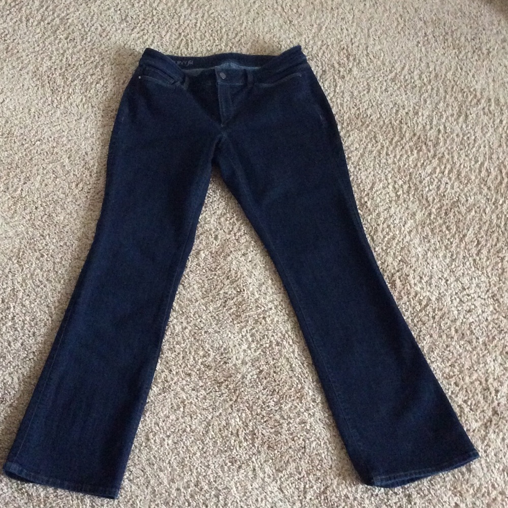 Ann Taylor Dark Indigo curvy fit jeans