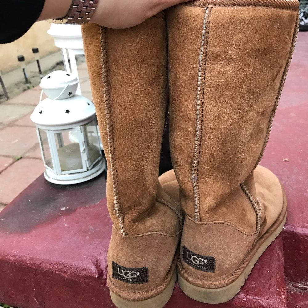 Uggs Boots Size 8, Chestnut
