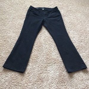 Black Ann Taylor curvy bootcut jeans