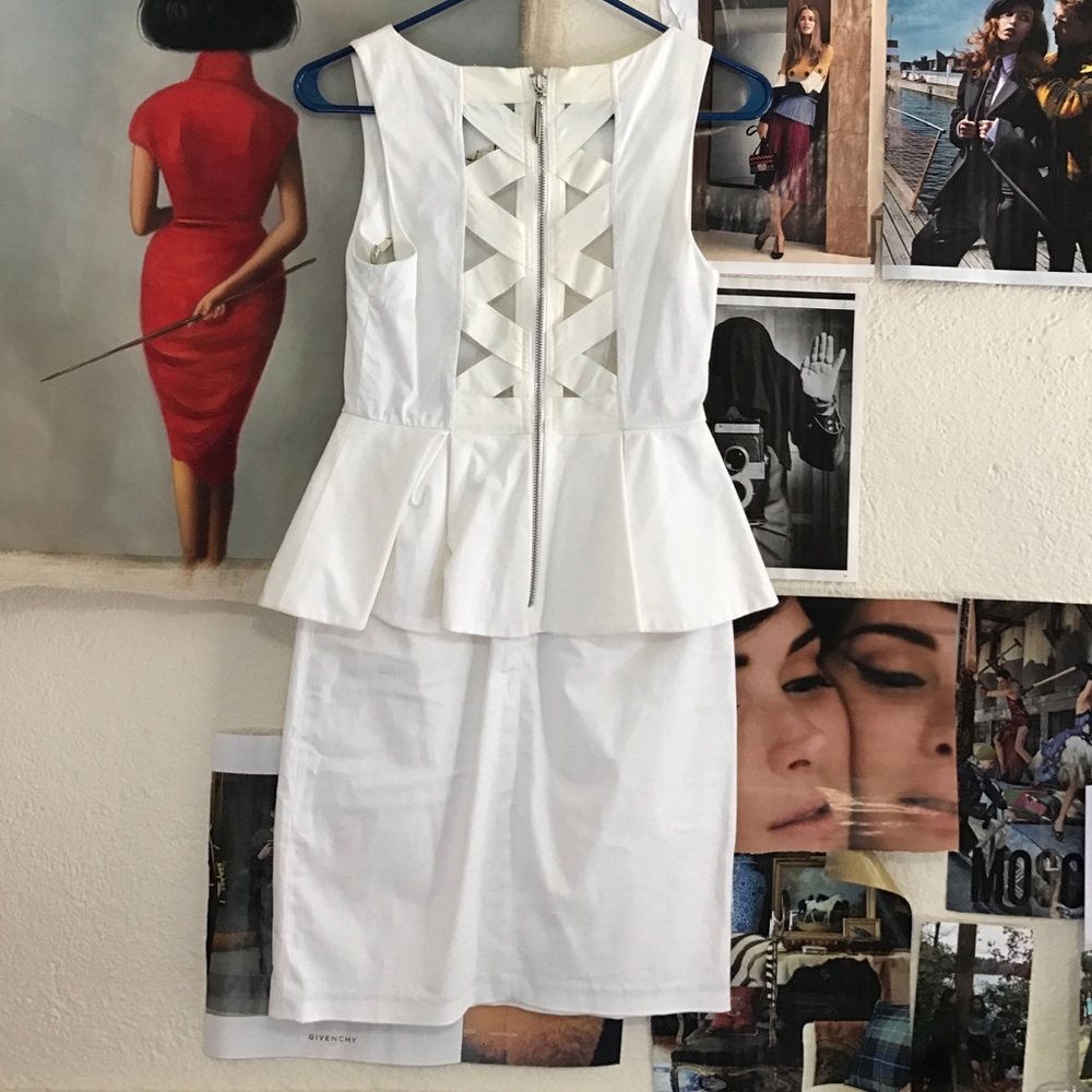 Alice and Olivia - peplum dress with back detail