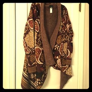 Printed Cardigan Sweater