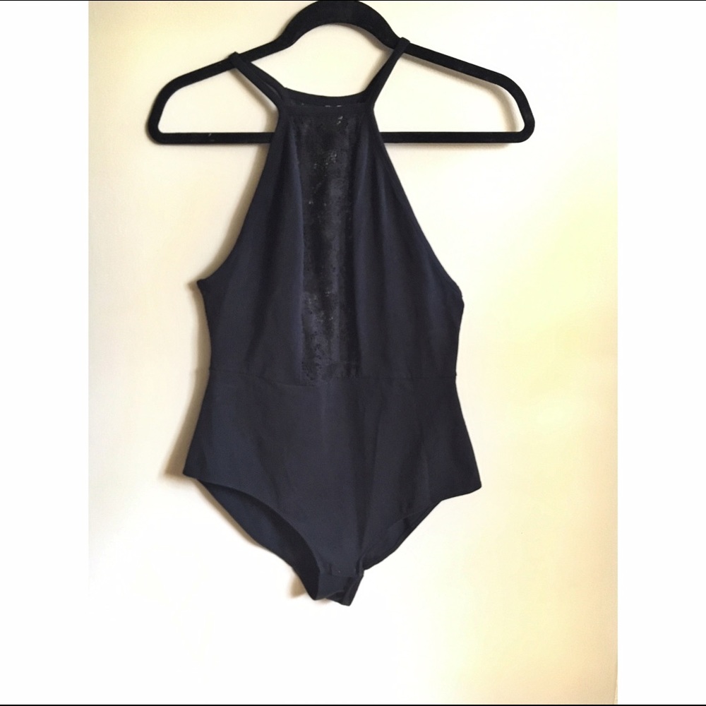 Black and Lace Bodysuit