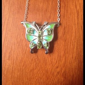 Kay Jewelers butterfly pendant + necklace. 20"