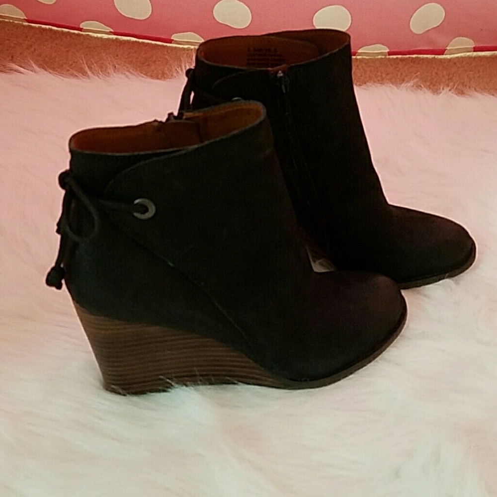 Lucky Brand wedge booties