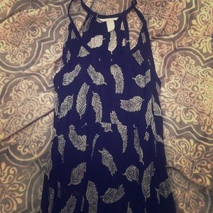 H&M feather dress!