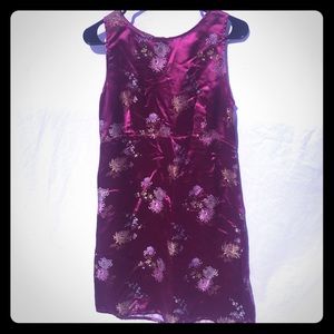 Flower print hand made dress