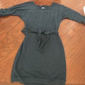 Blue sweatshirt dress